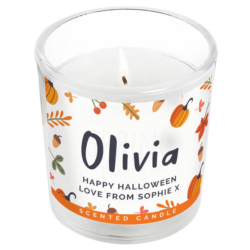 Personalised Pumpkin Candle in a Jar £8.99